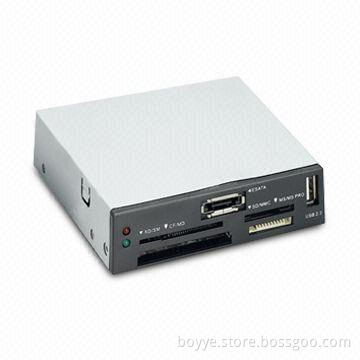 Internal Multi-card Reader with USB 2.0 Interface, Made of Plastic and Metal
